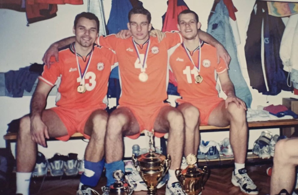 Martin Sopko (vľavo) začínal s volejbalom v Prešove, s ktorým žal prvé úspechy.