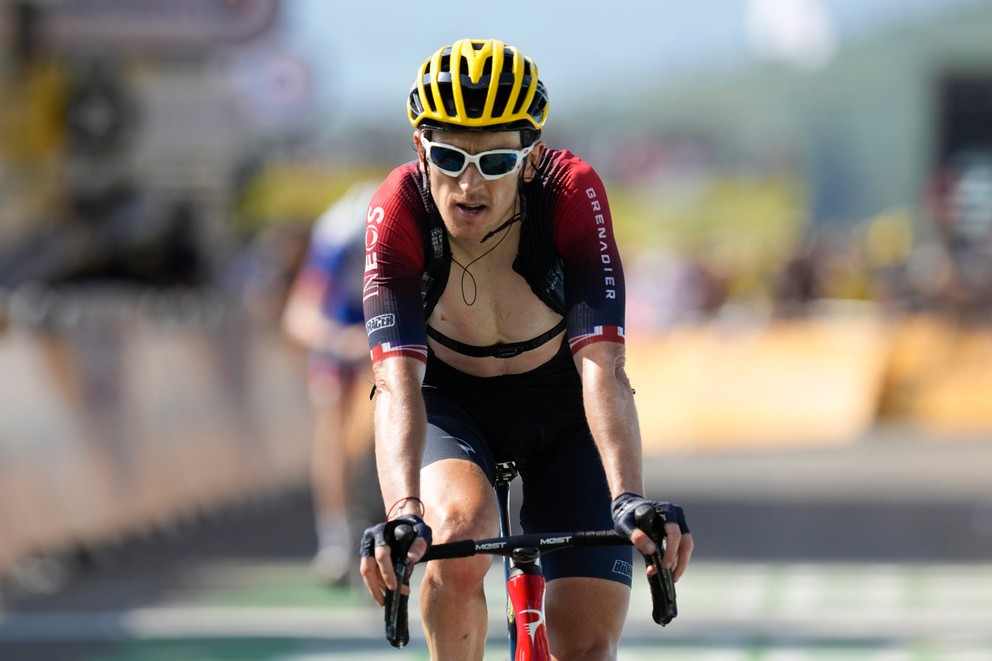 Brit Geraint Thomas počas Tour de France 2022. 