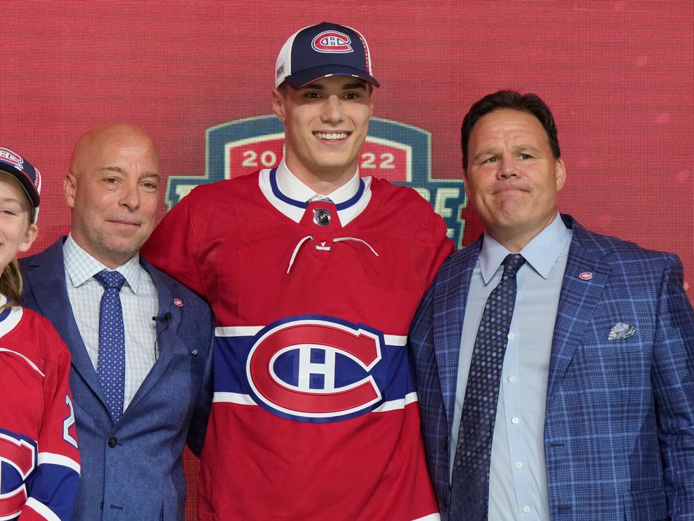 Juraj Slafkovský je jednotka Draftu NHL 2022. Vybral si ho Montreal Canadiens.