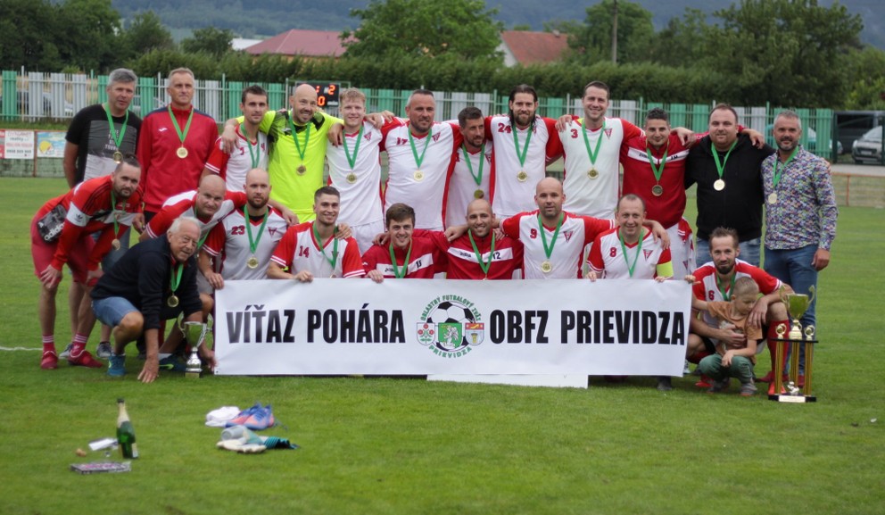 MTJ Pravenec - víťaz pohára ObFZ Prievidza.