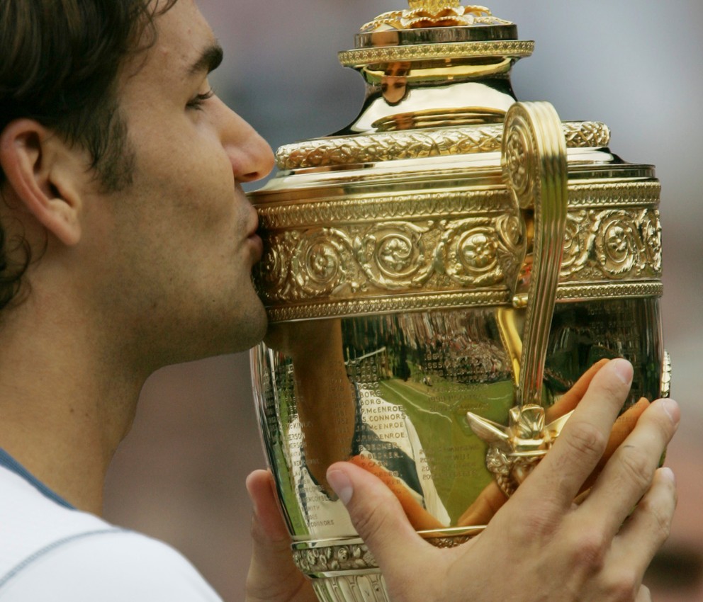 Roger Federer a jeho titul na Wimbledone 2005.