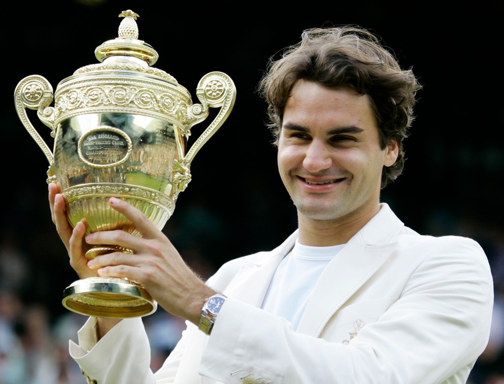 Roger Federer a jeho titul na Wimbledone 2006.