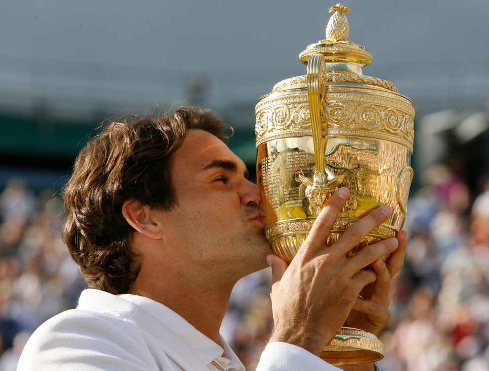 Roger Federer a jeho titul na Wimbledone 2007.