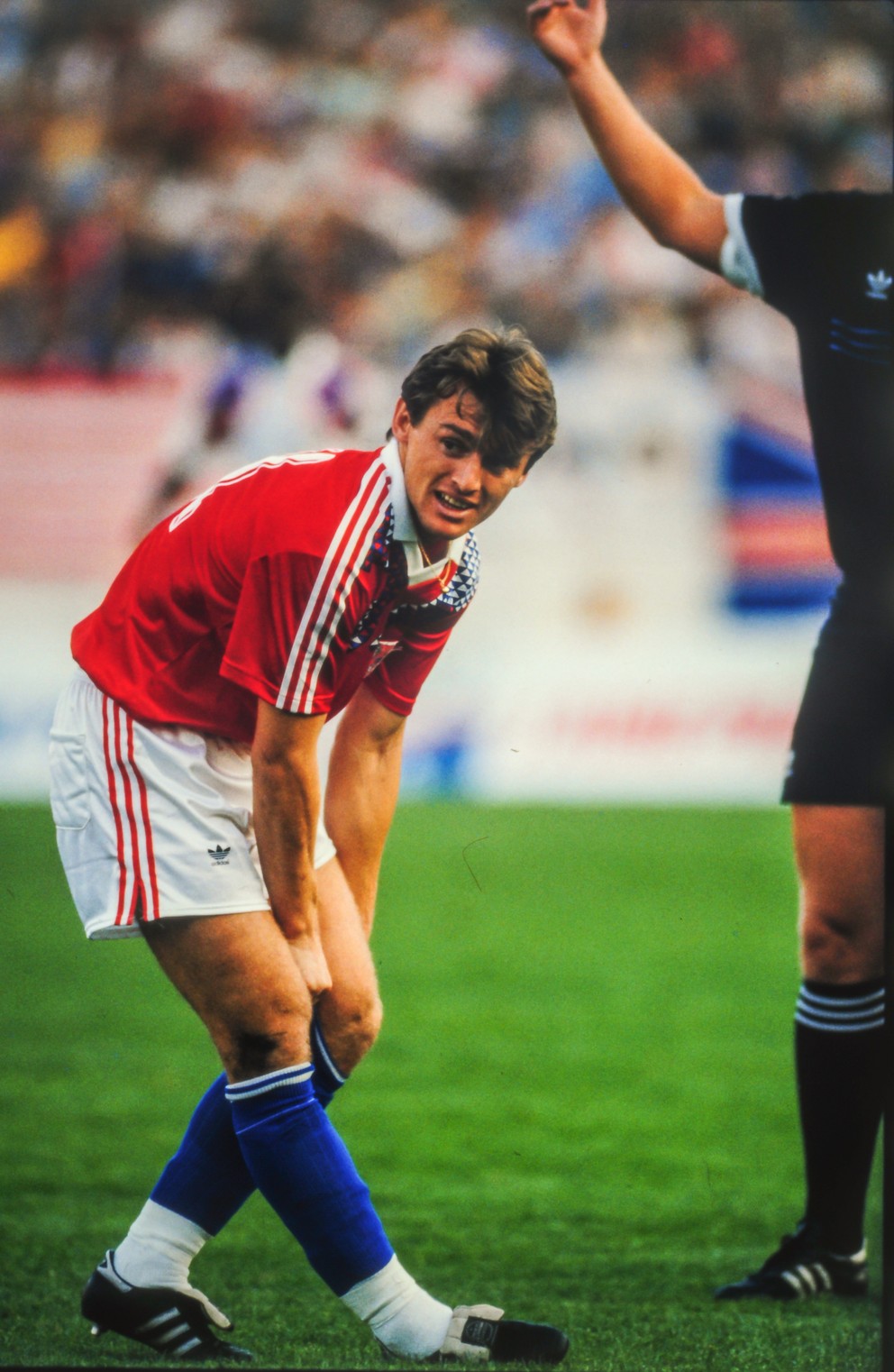 Ľubomír Moravčík na MS 1990 v zápase proti Nemecku.