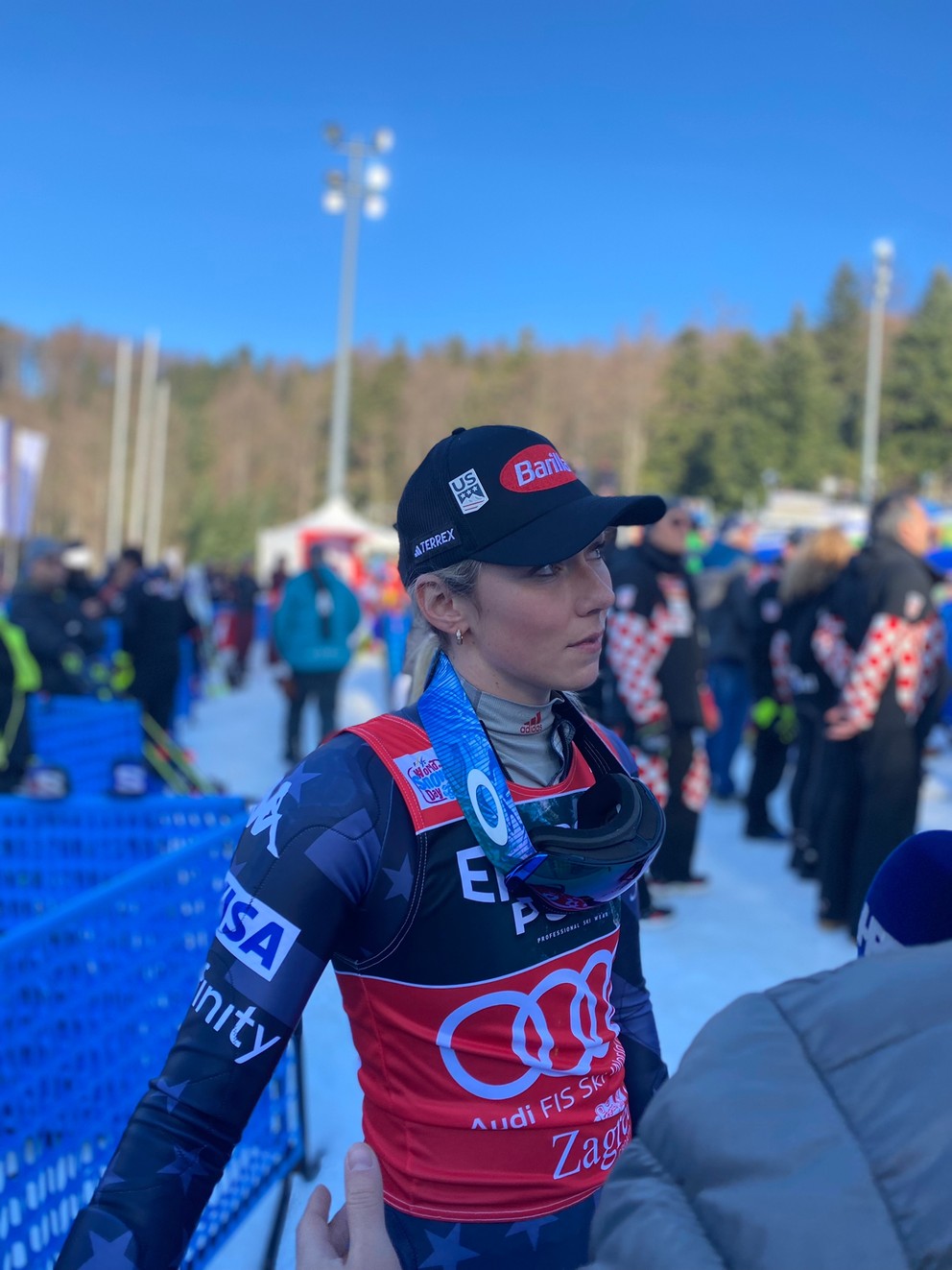 Mikaela Shiffrinová pred pretekmi.