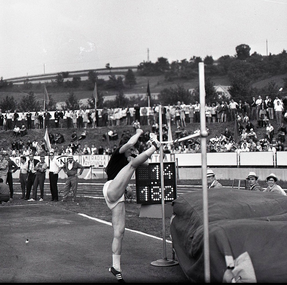 Mária Mračnová na majstrovstvách Československa v roku 1969.