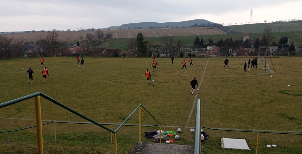 Ihrisko TJ Družstevník Šípkové počas iného zápasu.