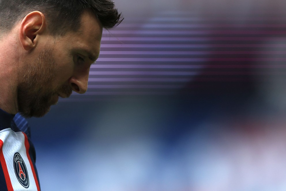 Lionel Messi po poslednej ligovej prehre s Lorientom.
