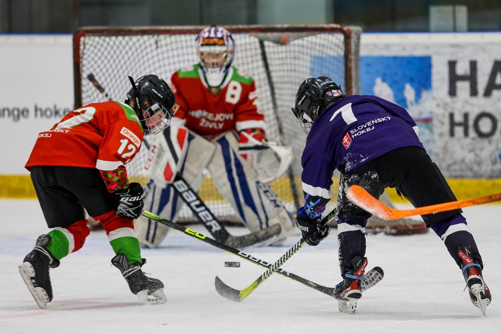 Turnaj Orange hokejové talenty v Hamuliakove.