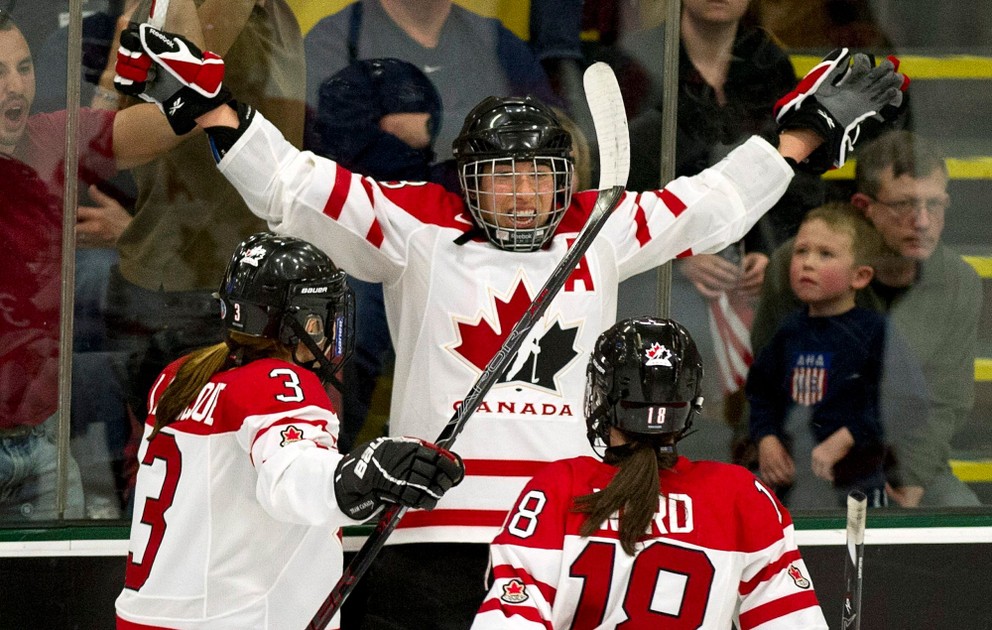 Kanadská hokejistka Caroline Ouelletteová.