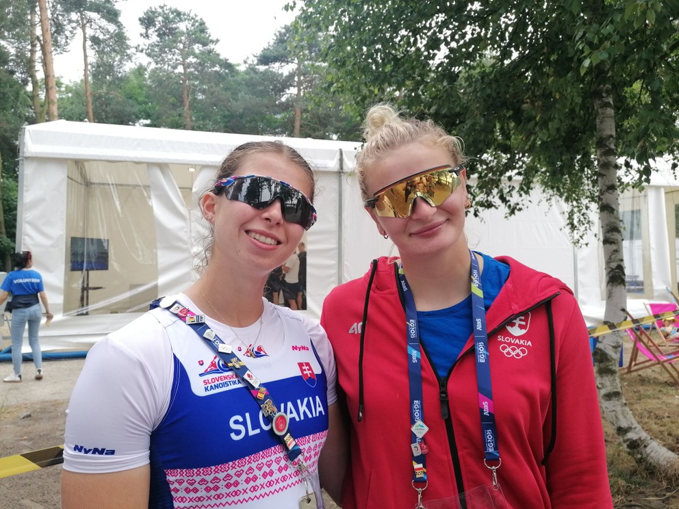 Bianka Sidová a Katarína Pecsuková na Európskych hrách v Krakove.