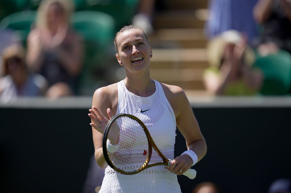 Petra Kvitová na Wimbledone 2023.