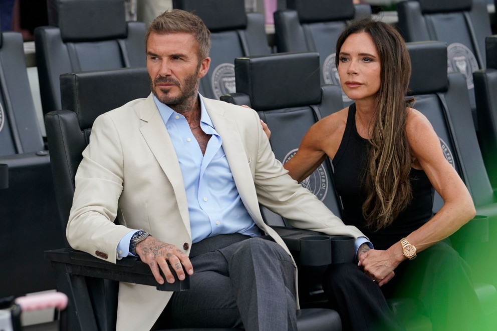 Spolumajiteľ klubu Inter Miami David Beckham s manželkou Victoriou. 