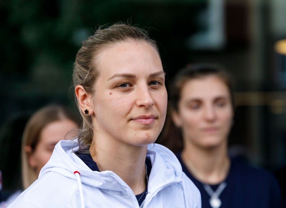 Slovenská volejbalová reprezentantka a kapitánka tímu Karin Palgutová.