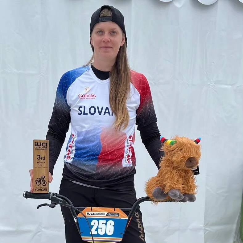 Kristína Madarasová získala bronz v BMX racing na MS v cyklistike 2023.