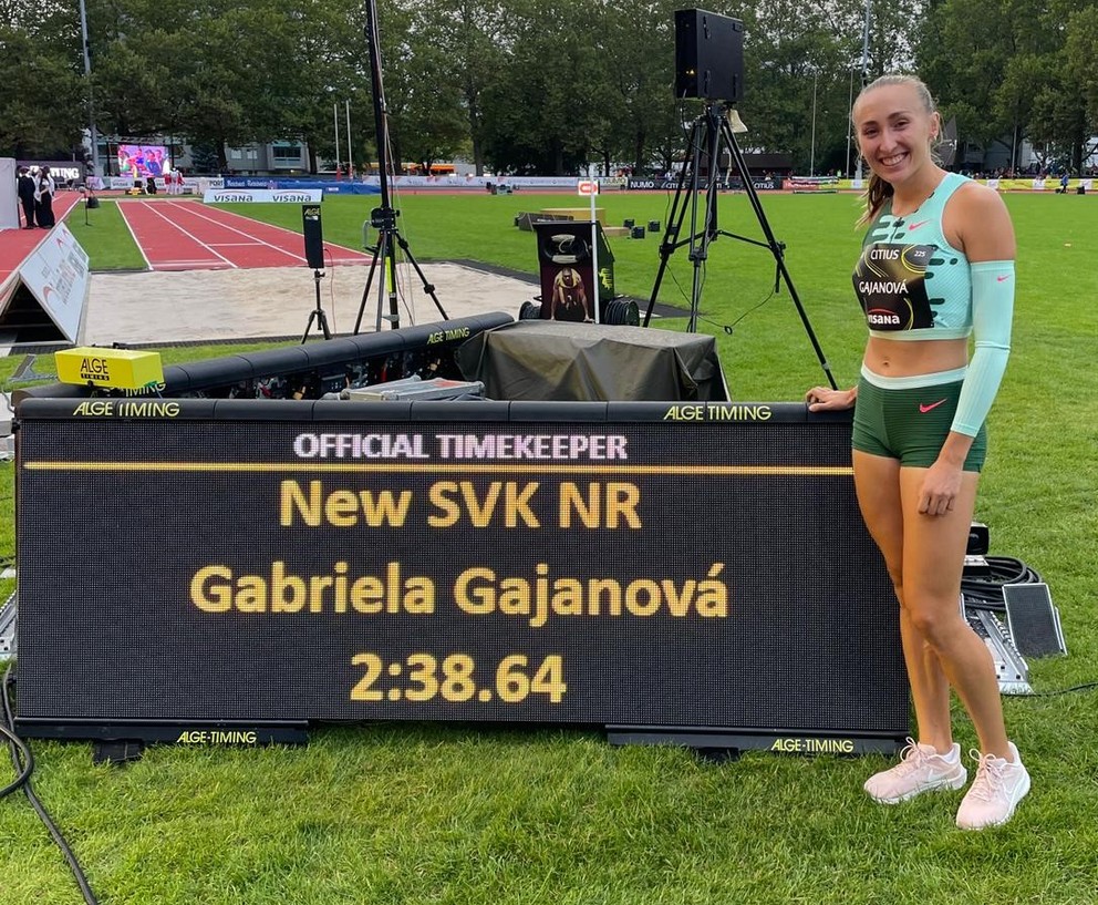Gabriela Gajanová s novým národným rekordom na 1000 m. 