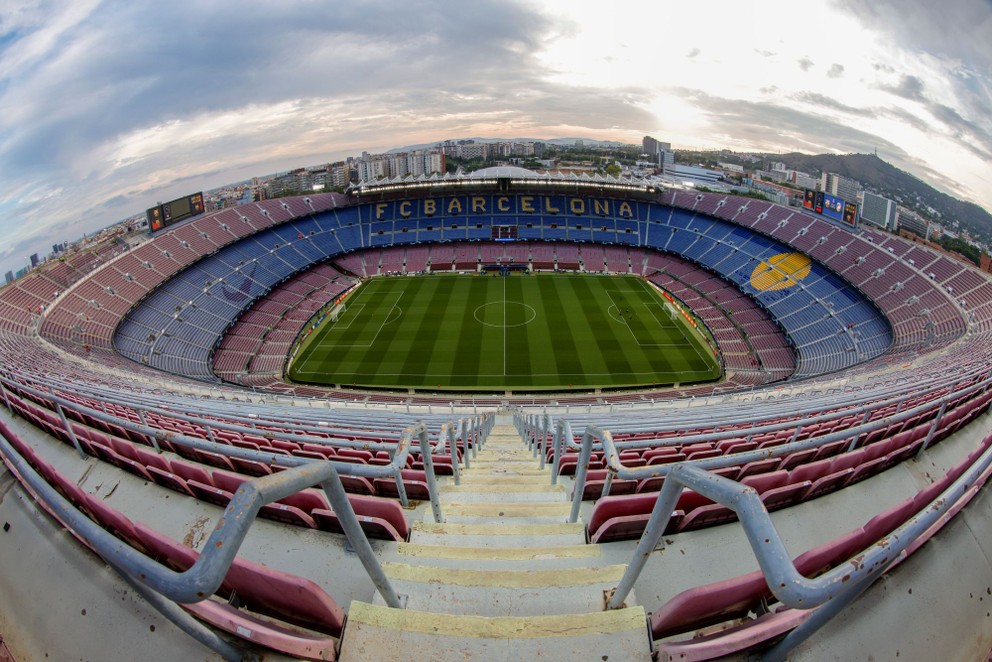 Spotify Camp Nou, domáci štadión tímu FC Barcelona. 