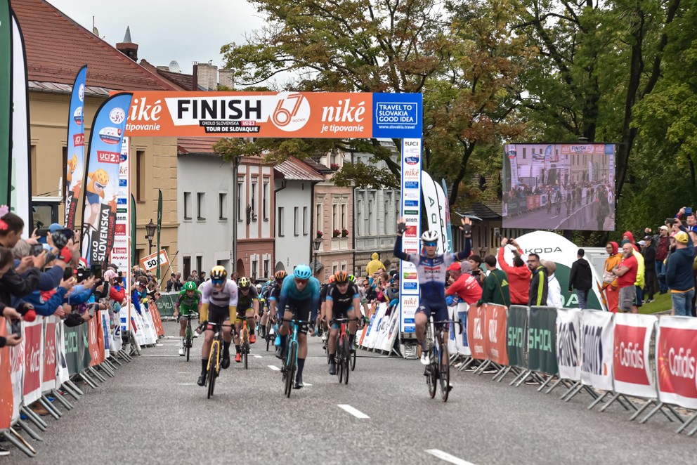 Tim Merlier sa stal víťazom 2. etapy pretekov Okolo Slovenska 2023.