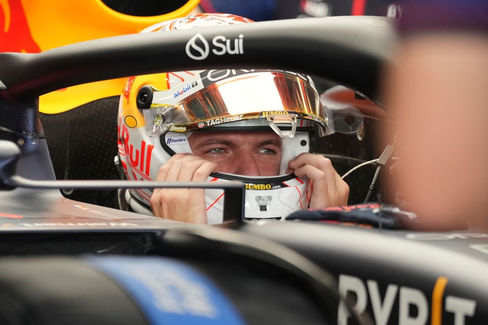 Max Verstappen v monoposte Red Bullu.