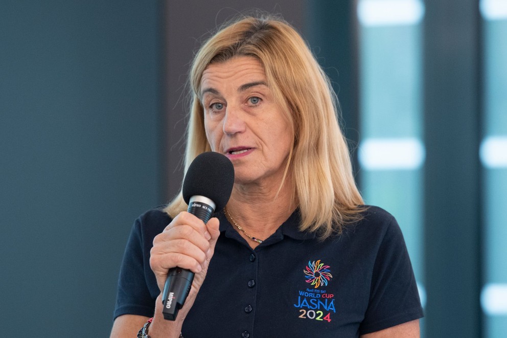 Viceprezidentka Zväzu slovenského lyžovania (ZSL) a športová riaditeľka Svetového pohára v Jasnej Jana Palovičová.