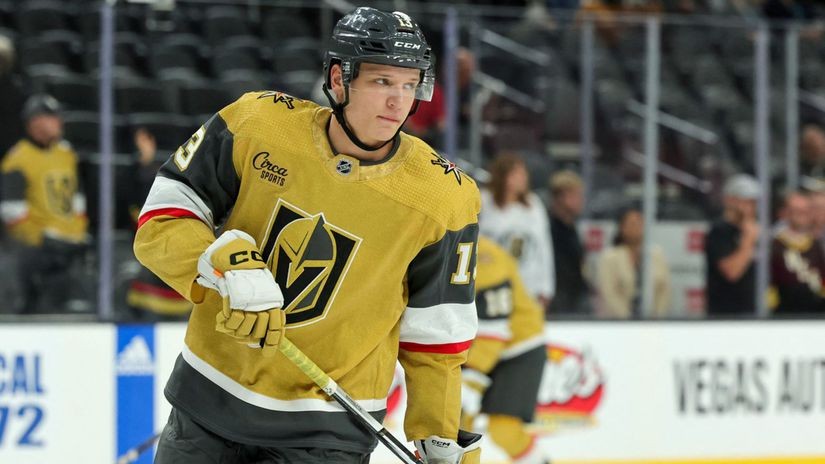 Jakub Demek v drese Vegas Golden Knights.
