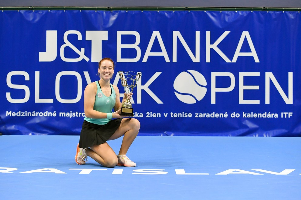 Nemecká tenistka Ella Seidelová sa stala víťazkou turnaja J&T Banka Slovak Open 2023.