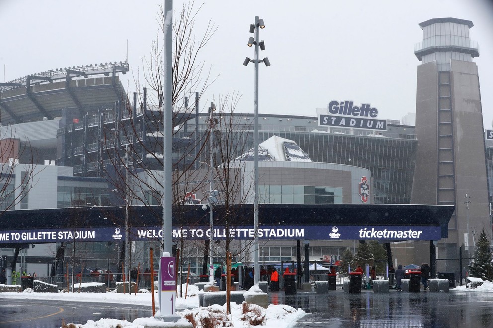 Gillette Stadium vo Foxborough.