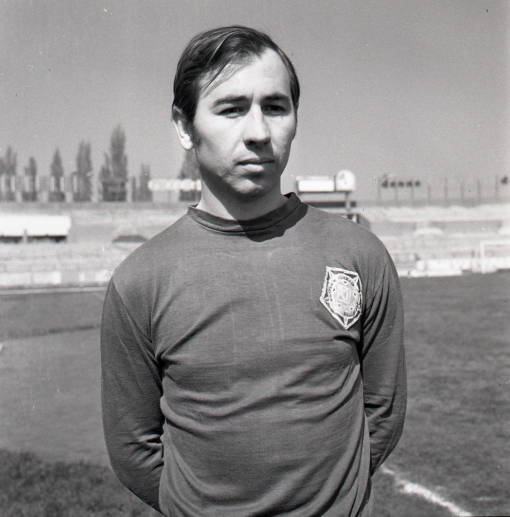 Ivan Hrdlička v drese Slovana Bratislava v roku 1970.