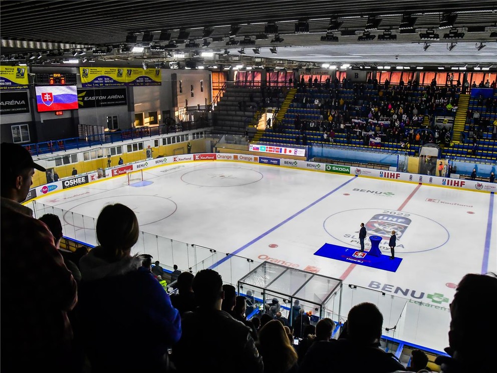 Hokejový štadión v Piešťanoch.