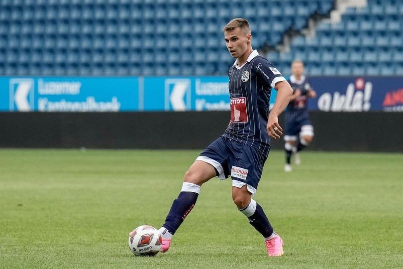 Jakub Kadák v drese FC Luzern.