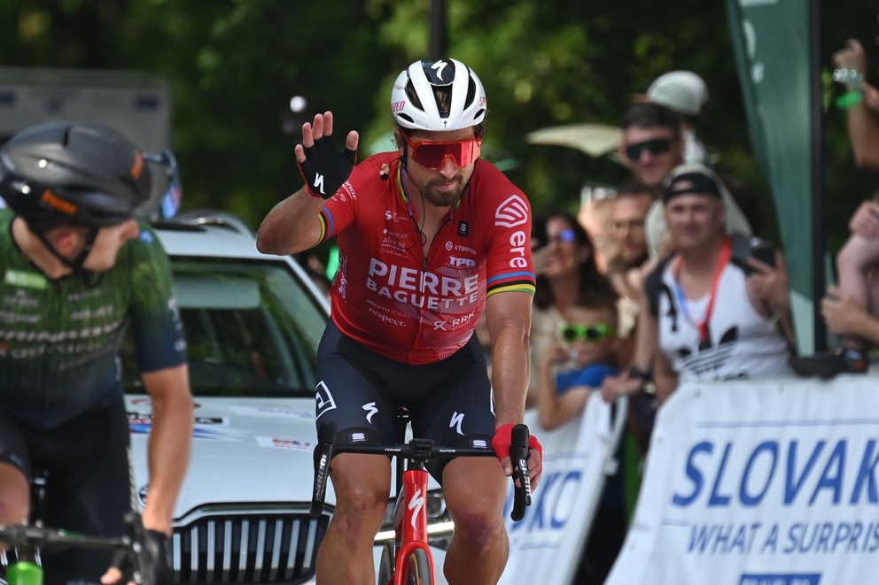 Peter Sagan na pretekoch Okolo Slovenska 2024.
