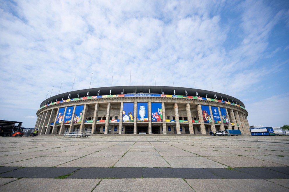 Olympijský štadión v Berlíne. 