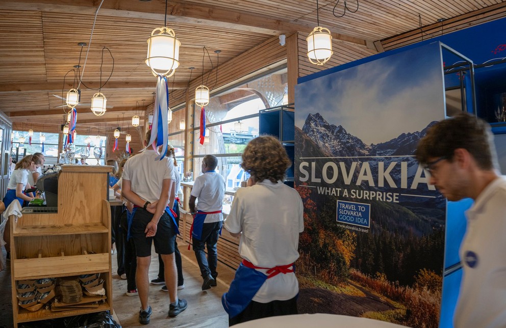 Atmosféra v Slovenskom dome počas slávnostného ceremoniálu .