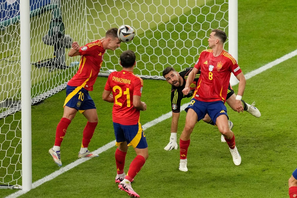 Dani Olmo a jeho skvelý defenzívny zákrok vo finále EURO 2024 Španielsko - Anglicko.