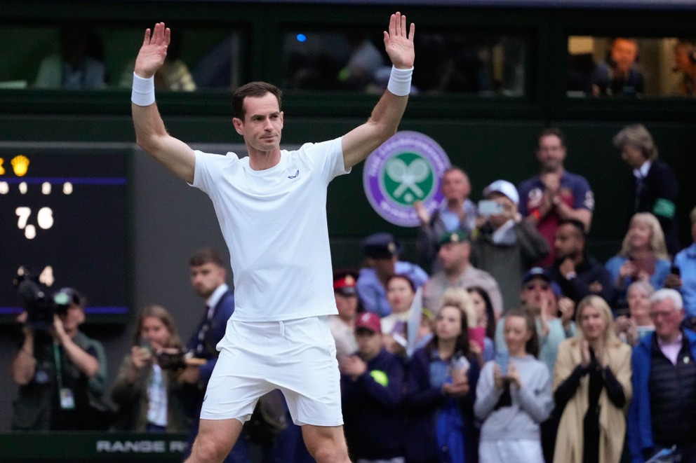 Andy Murray na Wimbledone 2024.