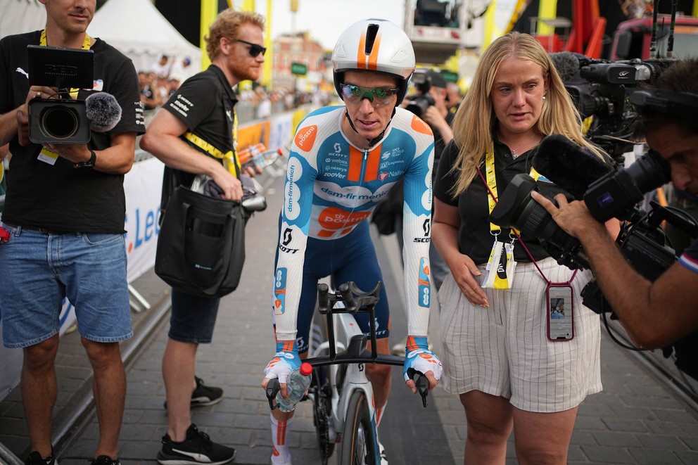 Romain Bardet počas Tour de France.