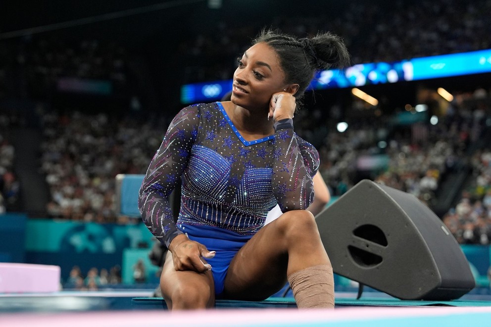 Simone Bilesová na OH 2024 v Paríži.