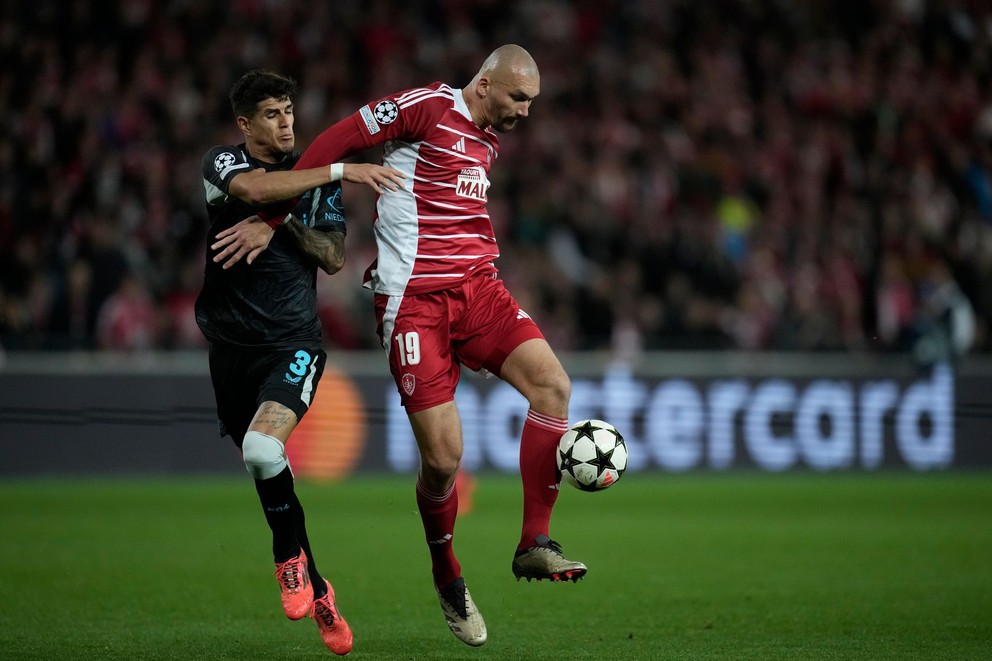 Fotka zo zápasu Stade Brest - Bayer Leverkusen.