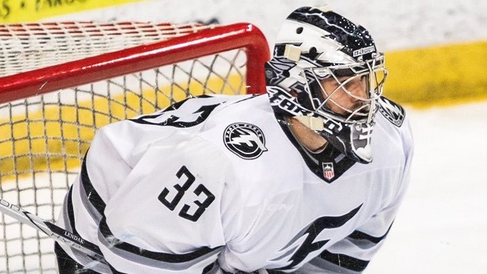 Alan Lenďák v drese Fargo Force. 