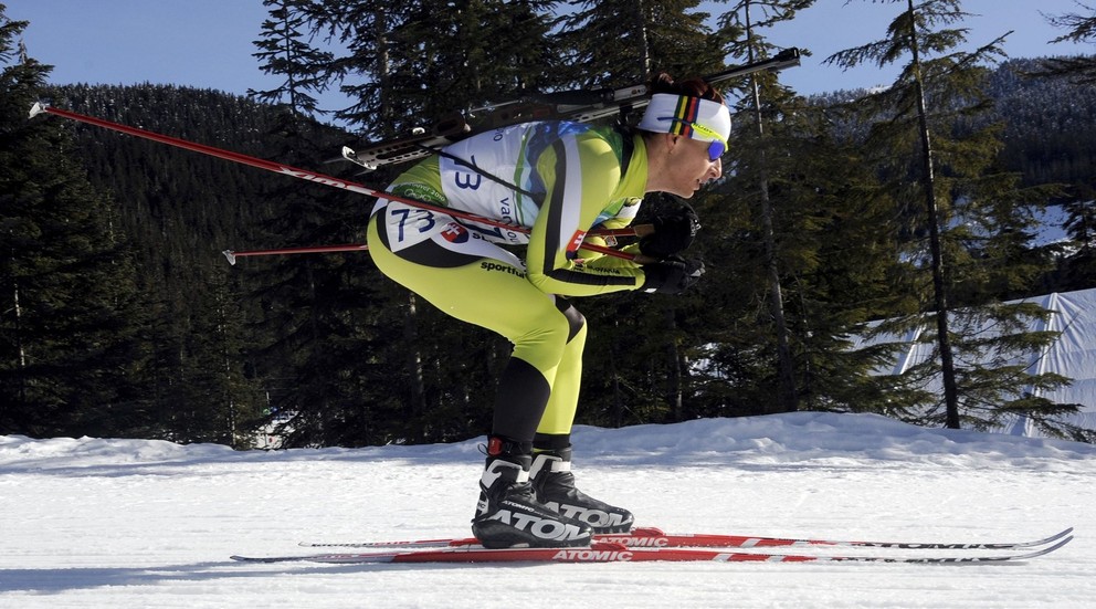 Martina Halinárová-Jašicová počas vytrvalostných pretekov v kanadskom Whistleri v roku 2010.