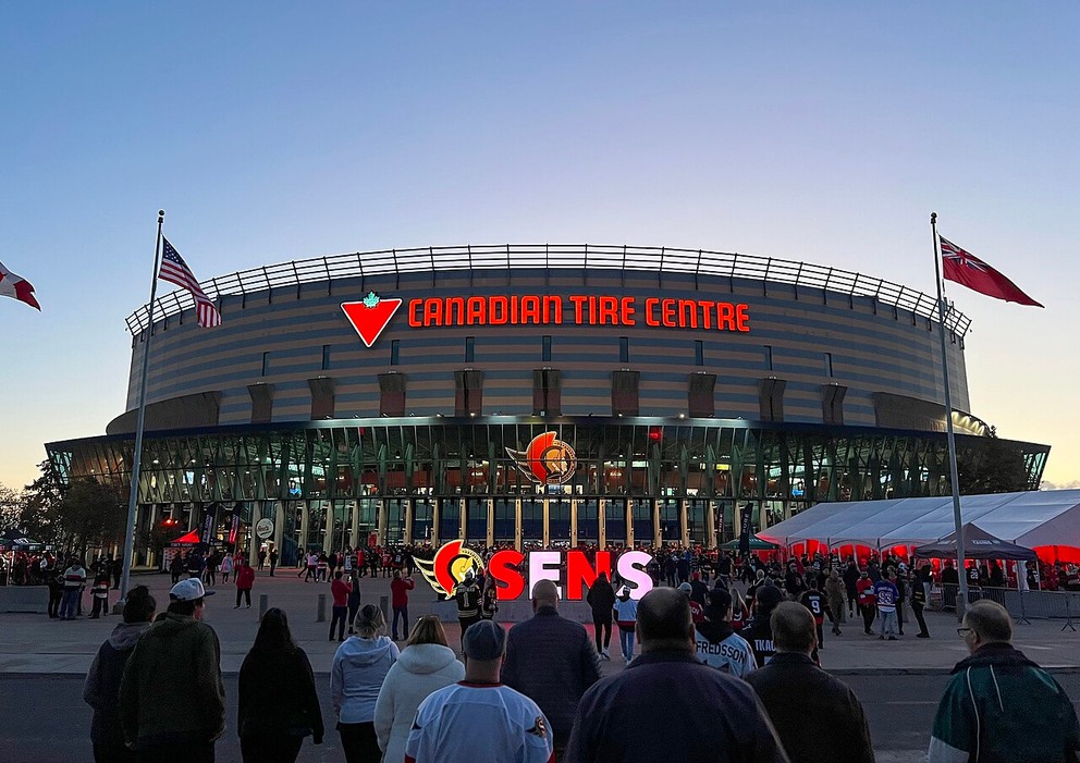 Štadión Canadian Tire Centre v kanadskej Ottawe.