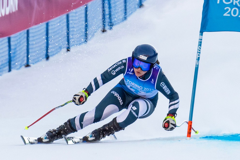 Katarína Šrobová počas Svetových zimných univerzitných hier v Turíne 2025.