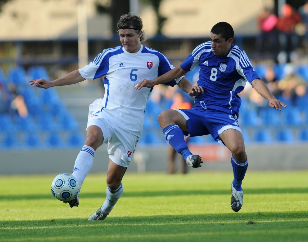 Martin Baran v drese Slovenska do 21 rokov.