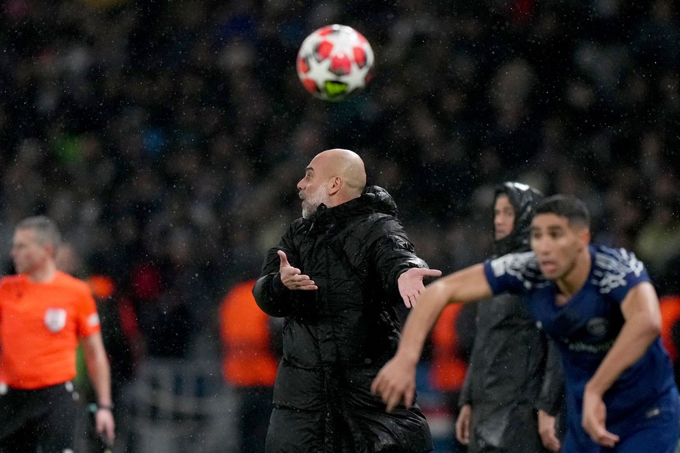 Tréner Manchestru City Pep Guardiola.