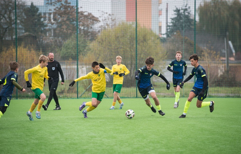 Momentka zo zápasu Rimavská Sobota - Žilina v kategórii U14.