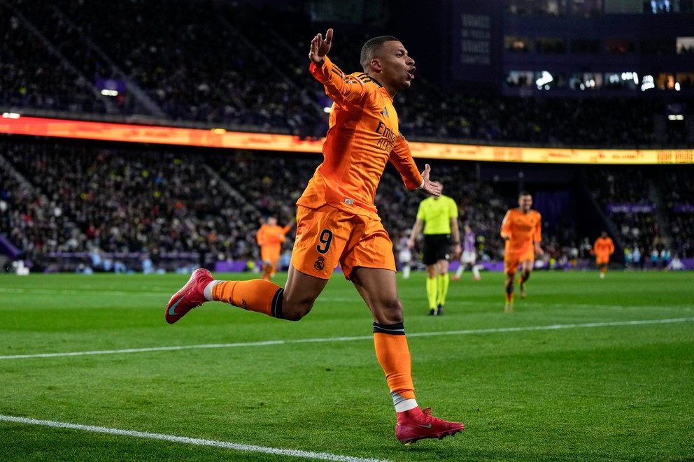 Francúzsky útočník Realu Madrid Kylian Mbappé.