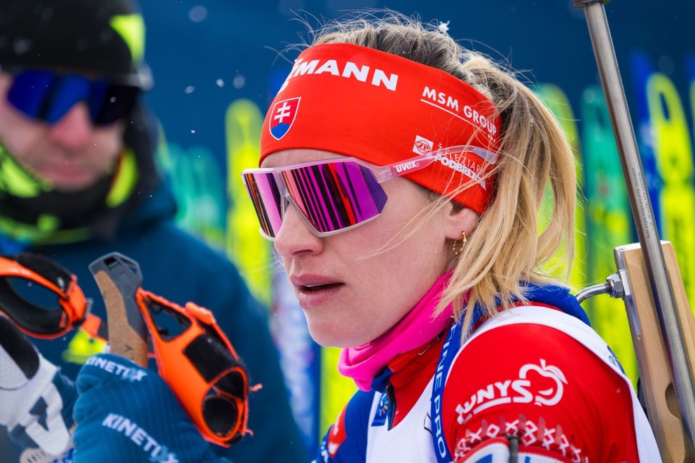 Paulína Bátovská Fialková počas MS v biatlone 2025.