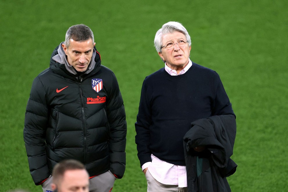 Andrea Berta (vľavo) počas pôsobenia v Atlético Madrid.