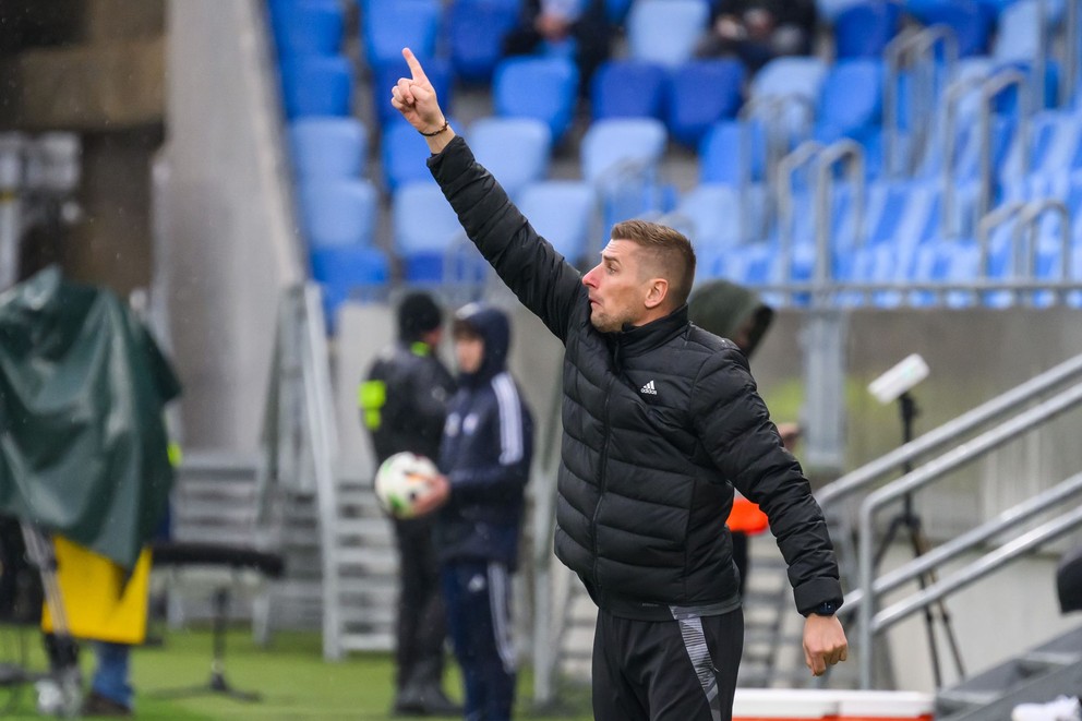 Na snímke tréner FK Železiarne Podbrezová Štefan Markulík.