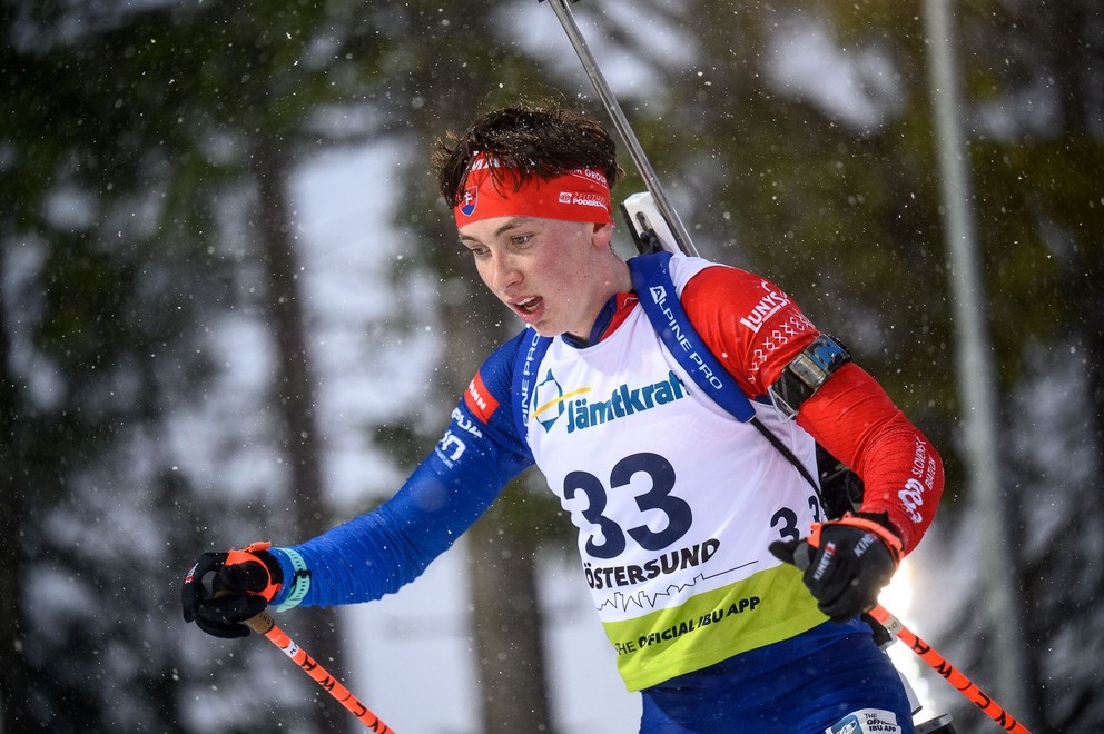 Martin Maťko počas MS juniorov a kadetov v biatlone 2025.